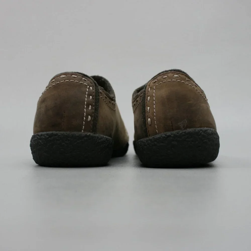 Keen Brown Flats with Durable Rubber Sole and Slip-On Design - Picture 3 of 12